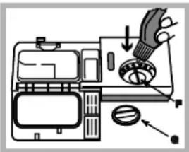 HOTPOINT-ARISTON LST 216 AHA - Measuring out the rinse aid - 1