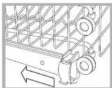 HOTPOINT-ARISTON LST 216 AHA - The height of the upper rack should ideally be adjusted WHEN THE RACK IS EMPTY. - 1