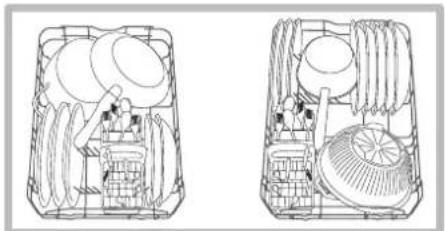 HOTPOINT-ARISTON LST 216 AHA - Esempi di caricamento cesto inferiore - 1