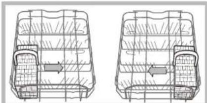 HOTPOINT-ARISTON LST 216 AHA - Cutlery basket positioning examples - 1