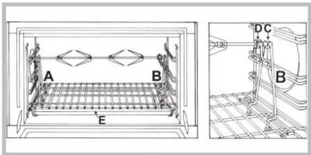 HOTPOINT-ARISTON MH 99.1 (BK) HA - Espeto rotativo (somente em algumas modelos) (somente - 4