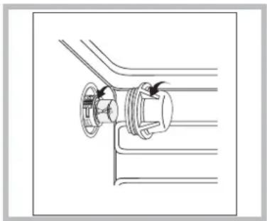 HOTPOINT-ARISTON MH 99.1 (BK) HA - Remplacement de l'ampoule d'éclairage - 1