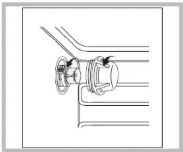 HOTPOINT-ARISTON MH 99.1 (BK) HA - Sostituire la lampadina - 1