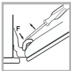 HOTPOINT-ARISTON FH 62 (WH)HA - Limpiar la puerta - 2