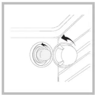 HOTPOINT-ARISTON FHB 51 IXHA - Replacing the light bulb - 1