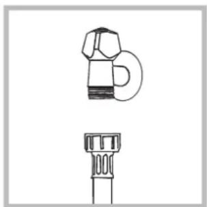 HOTPOINT-ARISTON ECOT6D 1491 (EU) - Anschluss des Zulaufschlauches - 1