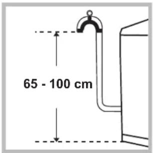 HOTPOINT-ARISTON ECOT6D 1491 (EU) - Anschluss des Ablaufschlauches - 1