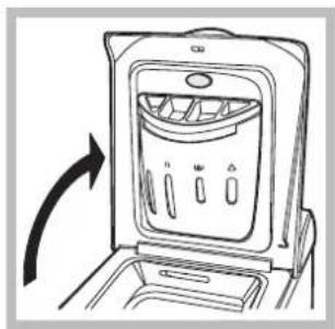 HOTPOINT-ARISTON ECOT6D 1491 (EU) - Jak otwierać i zamykac kosz - 1