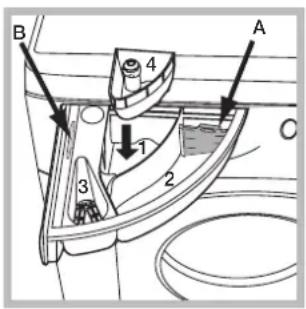 HOTPOINT-ARISTON WMD 742 SK - Detergent dispenser drawer - 1