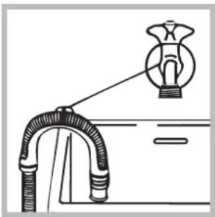 HOTPOINT-ARISTON WMD 742 SK - Raccordement du tuyau de vidange - 2