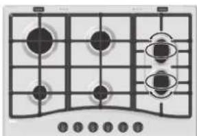 HOTPOINT-ARISTON PC 750 T (AN) R HA - Practical Advice on Using the Half Fish-Kettle Burner* - 1