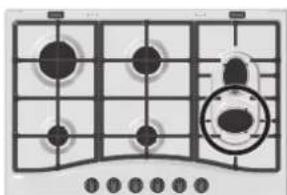 HOTPOINT-ARISTON PC 750 T (AN) R HA - Consejos practicos para uso de los quemadores centrales "Semi-Eliptica" - 4