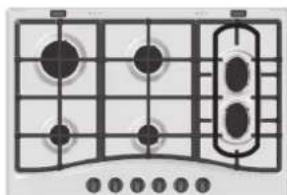 HOTPOINT-ARISTON PC 640 T (AN) R HA - Conselhos práticos para a utilização dos queimadores principales "Semi-Peixeira" - 2