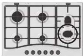 HOTPOINT-ARISTON PC 640 T (AN) R HA - Quelques conseils pratiques pour mieux utiliser les brûleurs centraux “Demi-Poissonnière”* - 4