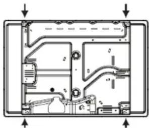 HOTPOINT-ARISTON PC 640 T (AN) R HA - Schema di fissaggio dei ganci - 4