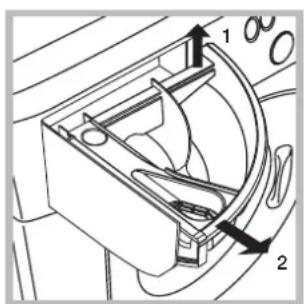 HOTPOINT-ARISTON Maxi WMG 642 SK - Cleaning the detergent dispenser drawer - 1
