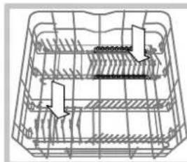 HOTPOINT-ARISTON LDFA++ 12H14 X EU - Cesto inferior e cesto dos talheres - 3