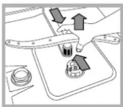 HOTPOINT-ARISTON LDFA++ 12H14 X EU - Reinigen van de sproeiarmen - 2