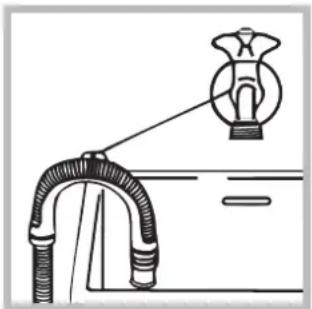 HOTPOINT-ARISTON Aqualtis AQ113D 69 EUA - Aansluiting van de afvoerbuis - 2
