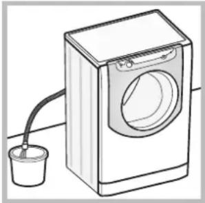 HOTPOINT-ARISTON Aqualtis AQ113D 69 EUA - Manuelles Öffnen der Gerätetür - 1