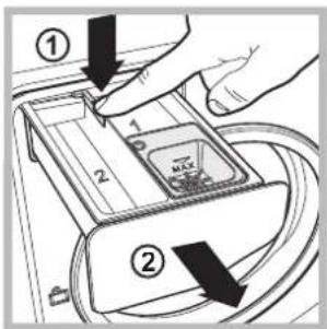 HOTPOINT-ARISTON Aqualtis AQ7F 293 U (EU) - Cleaning the detergent dispenser drawer - 1