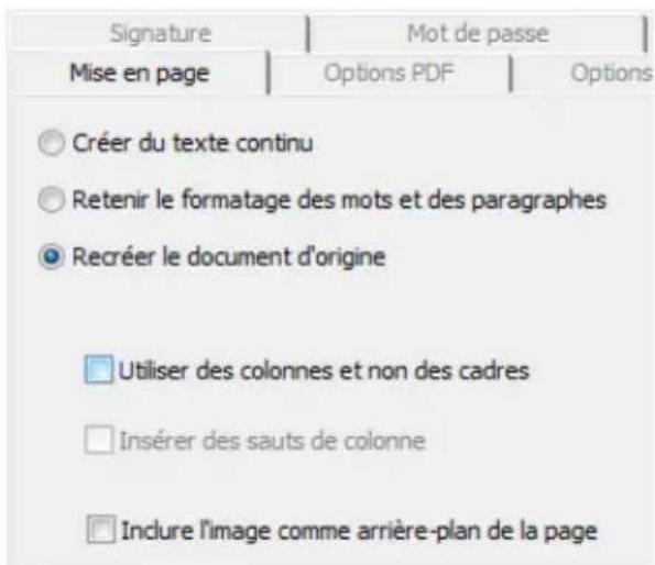 IRIS Readiris Corporate 12 - Options de mise en page - 1