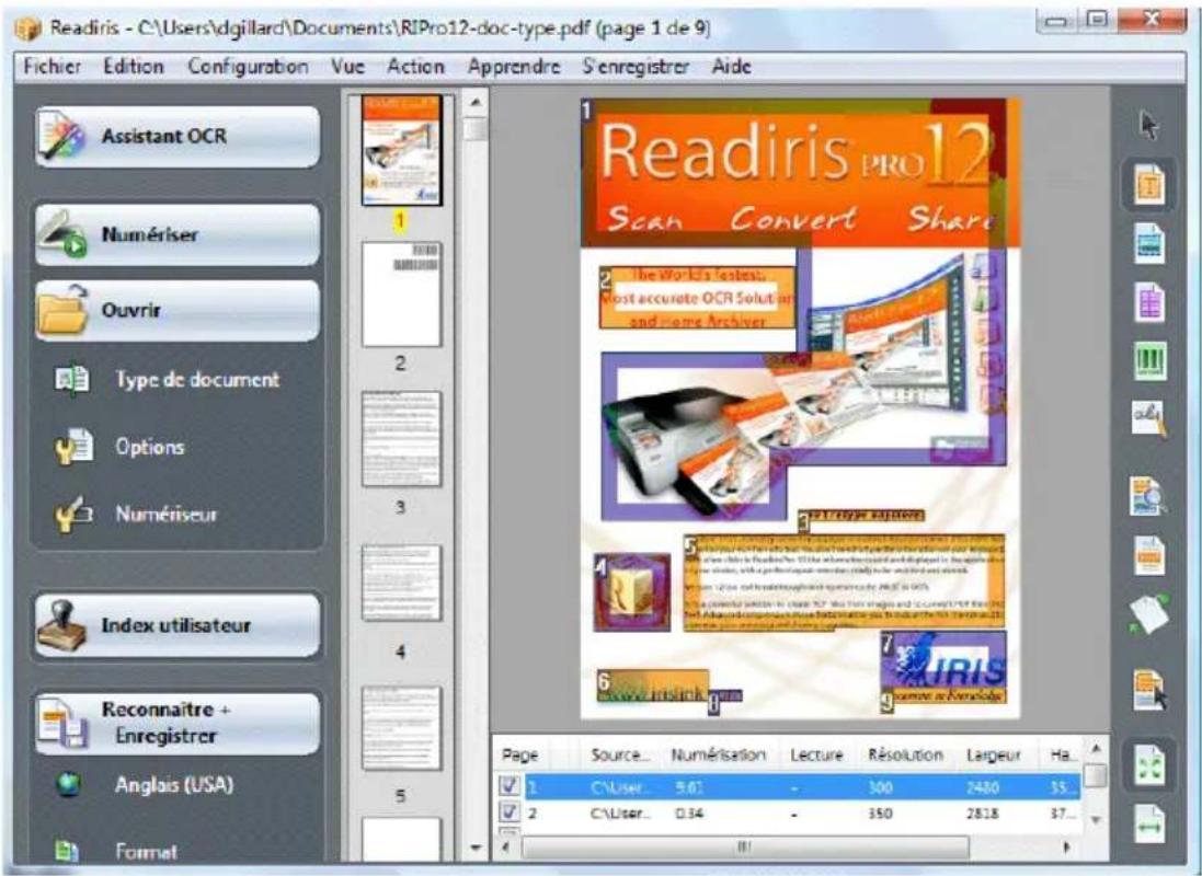IRIS Readiris Corporate 12 - Interface utilisateur - 2
