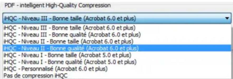 IRIS Readiris Corporate 12 - Pour générer des fichiers de sortie PDF compressés avec ihqc : - 1