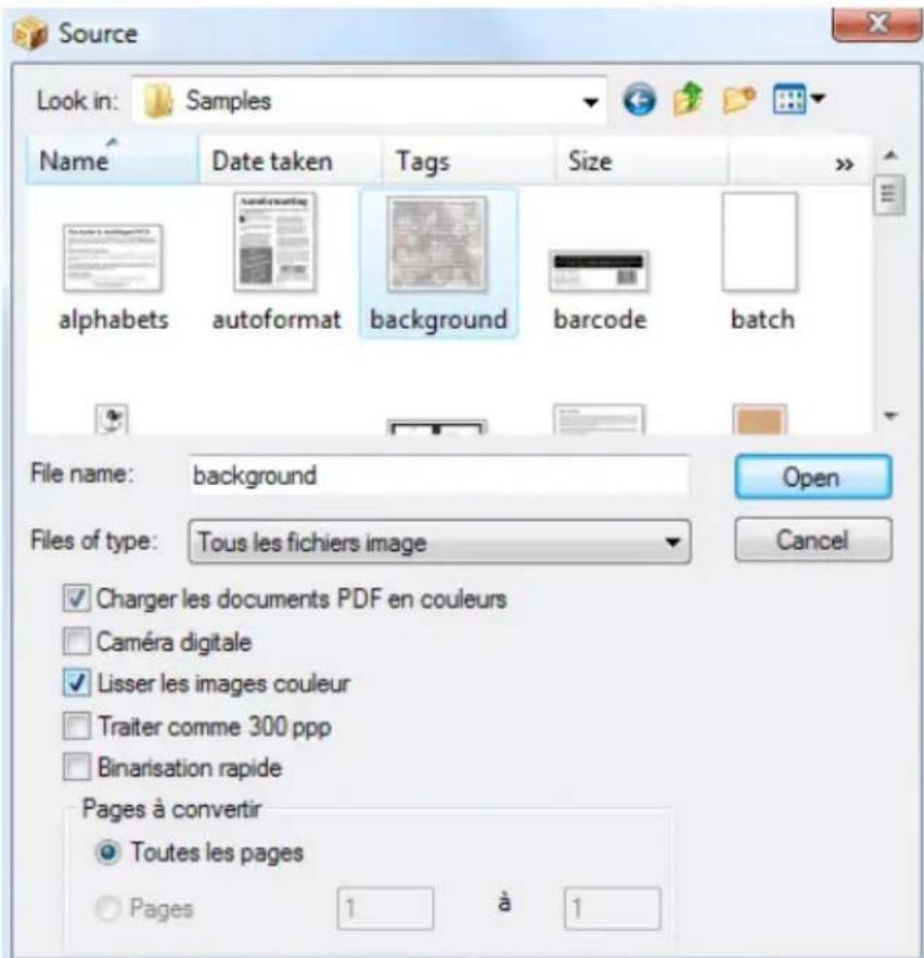 IRIS Readiris Corporate 12 - Pour ouvrir des fichiers image existants : - 2