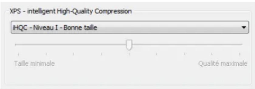 IRIS Readiris Corporate 12 - Pour générer des fichiers de sortie XPS compressés avec ihqc : - 1