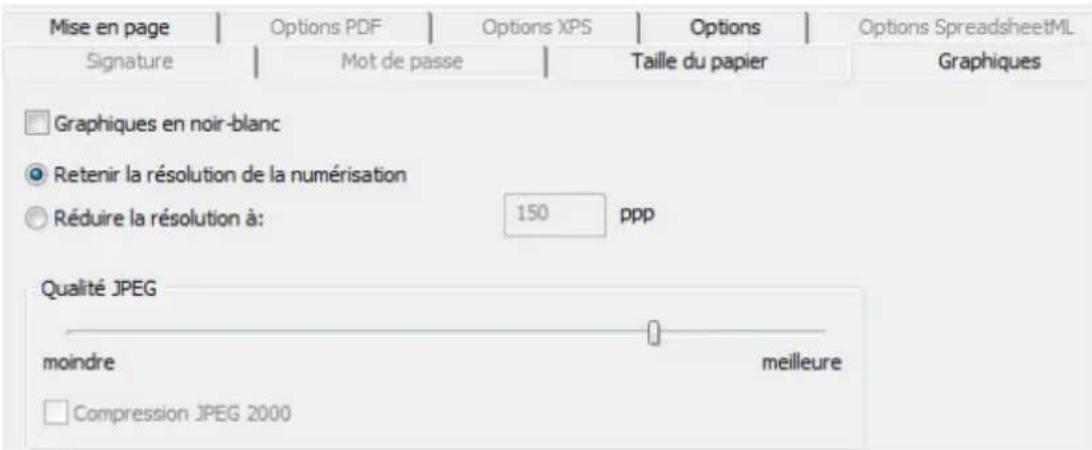IRIS Readiris Corporate 12 - Pour accéder aux options des graphiques : - 1