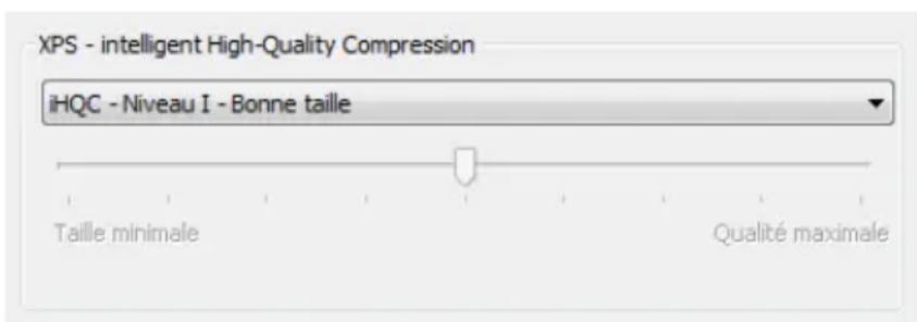 IRIS Readiris Pro 12 - Pour générer des fichiers de sortie XPS compressés avec iHQC : - 1