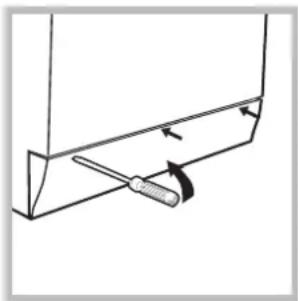 INDESIT Maxi IWE 8128 B (EU) - Ouverture manuelle de la porte hublot - 2