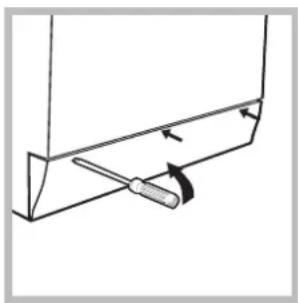 INDESIT Maxi IWE 8128 B (EU) - Cam kapağın açılması - 2