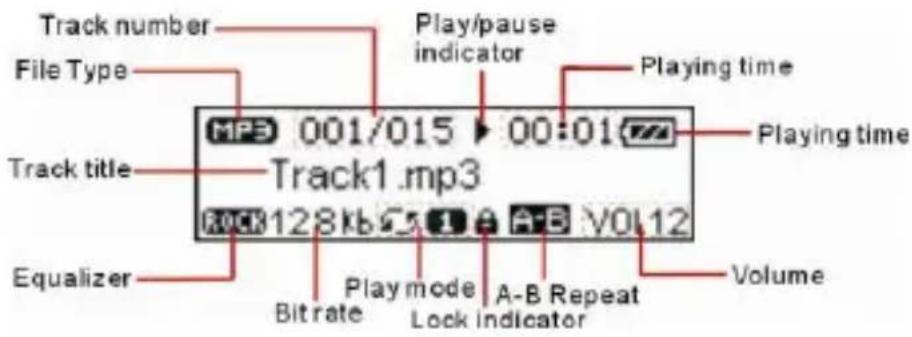 INTENSO Musik Walker - LCD Indication - 1