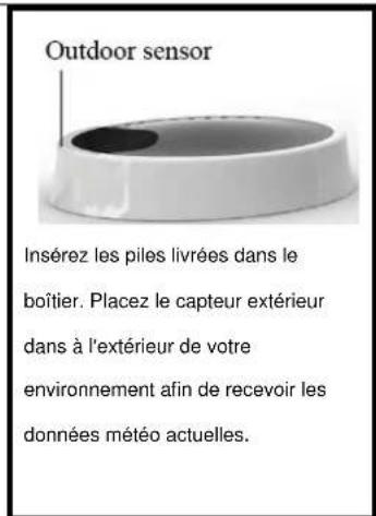 INTENSO WeatherMan - Affichage du menu météo - 1