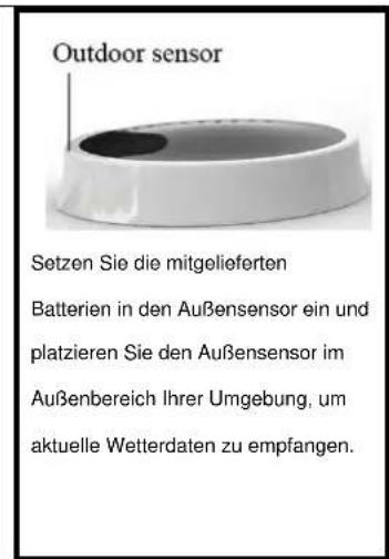 INTENSO WeatherMan - Anzeige des Wettermenüs - 1