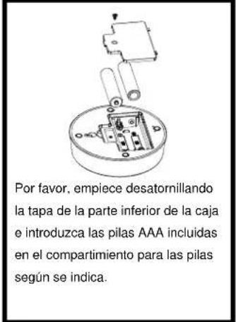 INTENSO WeatherMan - Introduccion de las pilas: - 1
