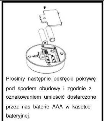INTENSO WeatherMan - Wlozenie baterii: - 1