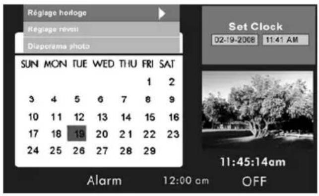 HP DF710C2 - Configuration du calendrier et de l'horloge: - 2