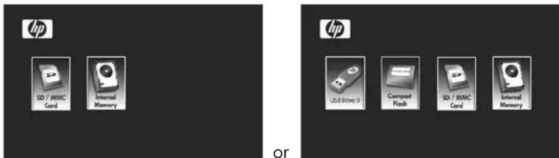 HP DF710C2 - Selecting a Memory Source - 1