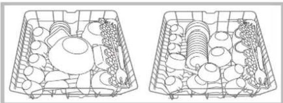 INDESIT DFG 262 S EU - The height of the upper rack should ideally be adjusted WHEN THE RACK IS EMPTY. - 3