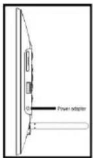 INTENSO Photo Basr - 3) Connect and switch on the digital photo frame - 1