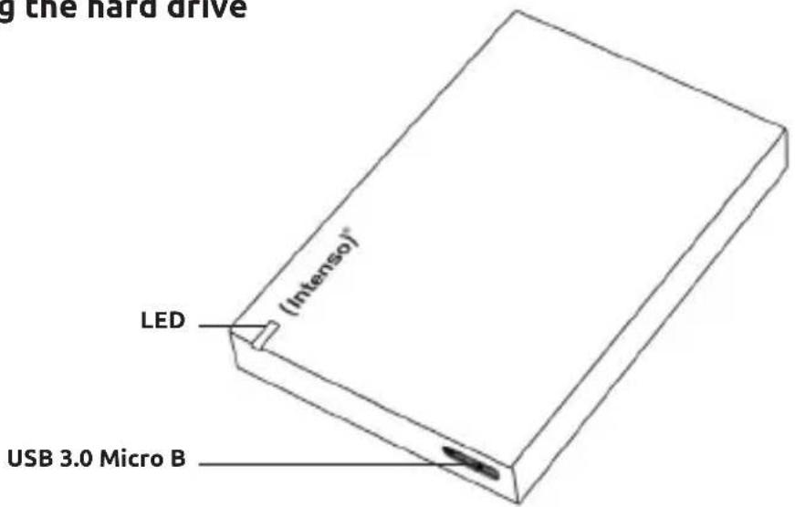 INTENSO Memory Board - Connecting the hard drive - 1