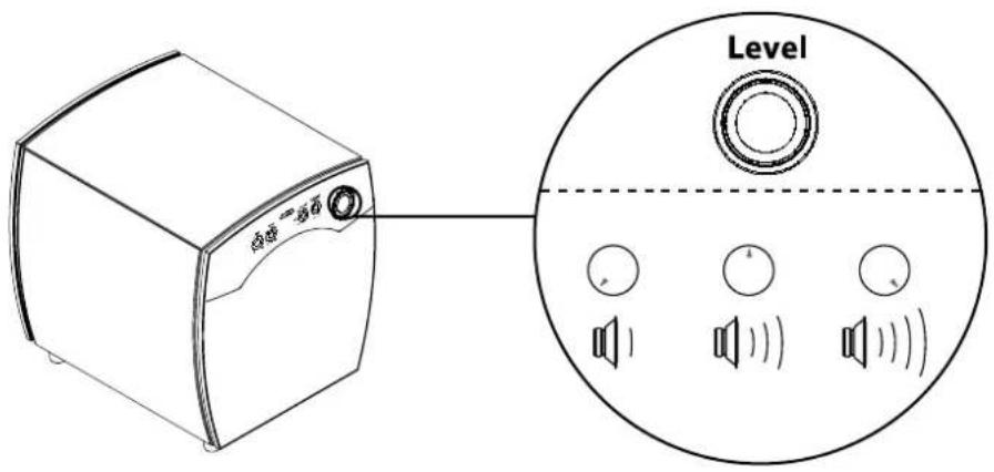 JAMO C 809 - Opiones de ajuste del subwoofer - 1