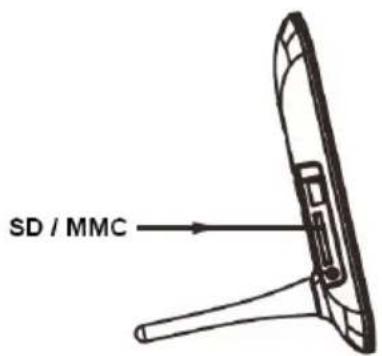 INTENSO PhotoActor - 2) Inserção de cartões de memória | Conexão de mídias de armazenamento USB - 1