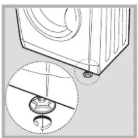 INDESIT IDVA 835 EU - Levelling the tumble dryer - 2
