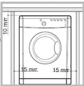 INDESIT IDVA 835 EU - Where to install the tumble dryer - 1