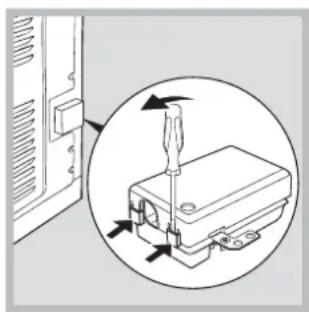 INDESIT KN6C61A(X)NL - Fitting the power supply cable - 1