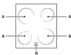 INDESIT KN6C61A(X)NL - De kookzones - 1